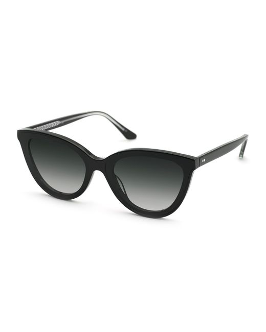 Krewe Monroe Nylon Acetate/Metal Cat-Eye Sunglasses