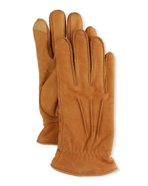 Ugg Three-Point Leather Gloves