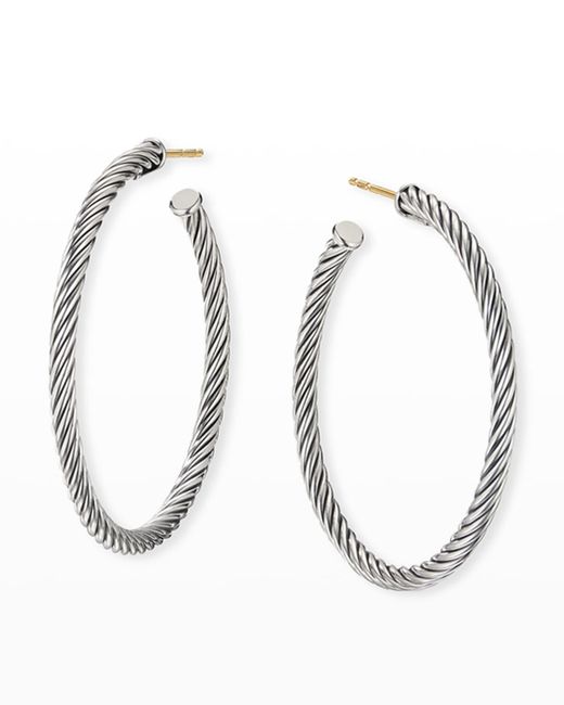 David Yurman Cablespira Hoop Earrings 1.5