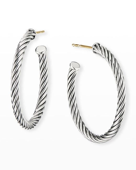 David Yurman Cablespira Hoop Earrings 1