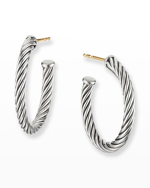 David Yurman Cablespira Hoop Earrings 0.75