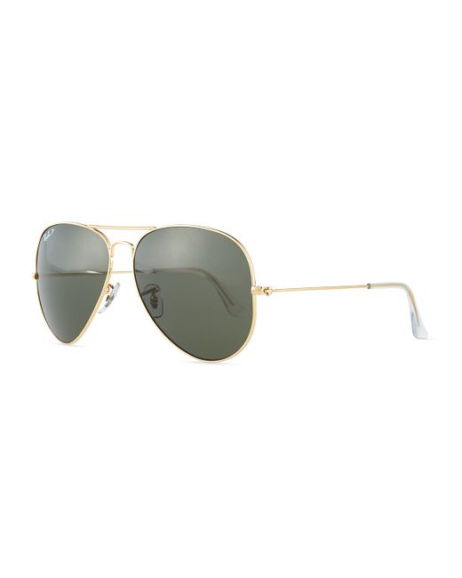 Ray-Ban Original Aviator Polarized Sunglasses Gold/