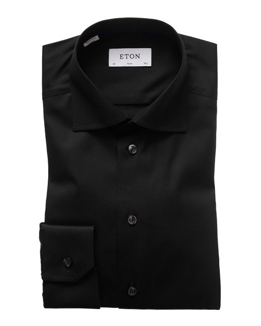 Eton Slim-Fit Twill Dress Shirt