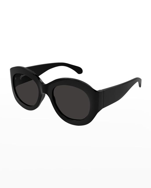 Alaïa Oversized Round Acetate Sunglasses