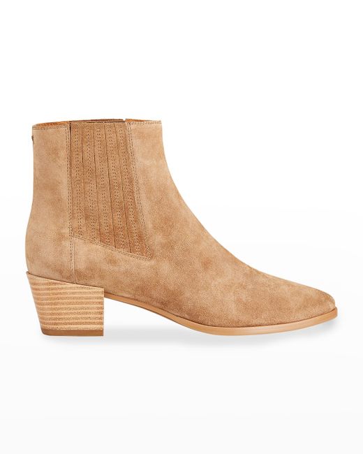 Rag & Bone Rover Pleated Suede High Ankle Boots