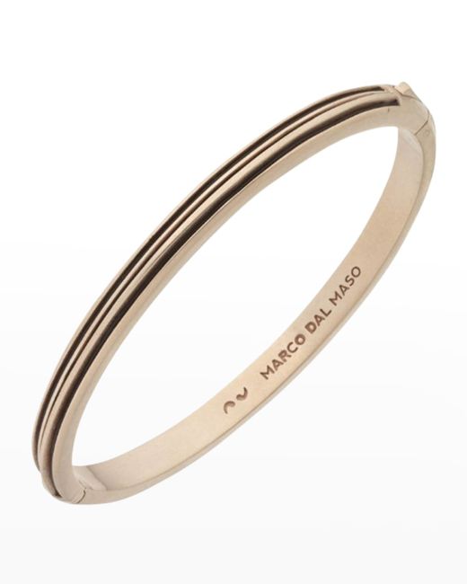Marco Dal Maso 18K Rose Gold Matte Plated Silver Cuff with Enamel