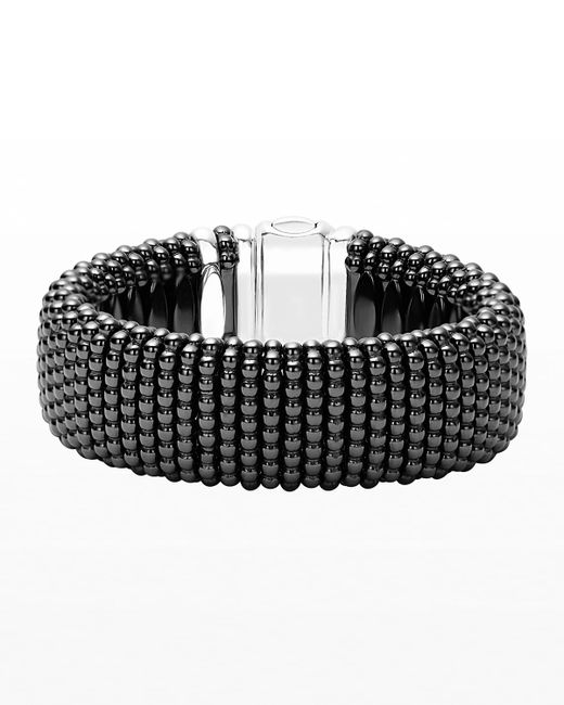 Lagos Caviar Ceramic Rope Bracelet Medium