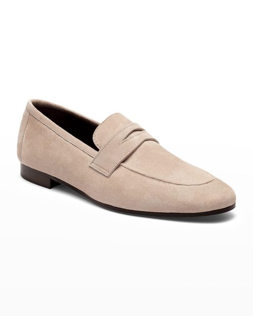 Bougeotte Flaneur Suede Flat Penny Loafers