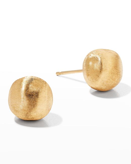 Marco Bicego Africa Textured Gold Stud Earrings Small