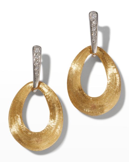 Marco Bicego 18K Lucia Loop Earrings with Diamonds