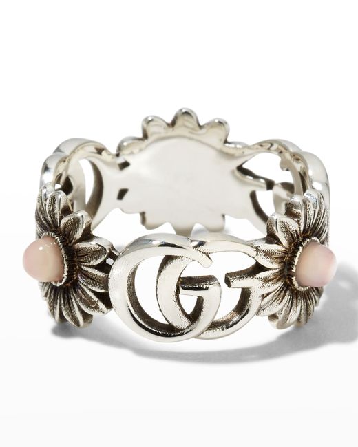 Gucci GG Marmont Sterling Flower Ring