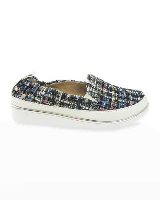 Ron White Sha-Nell Tweed Slip-On Sneakers
