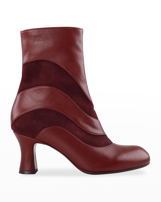 Chie Mihara Abe Mixed Leather Ankle Booties