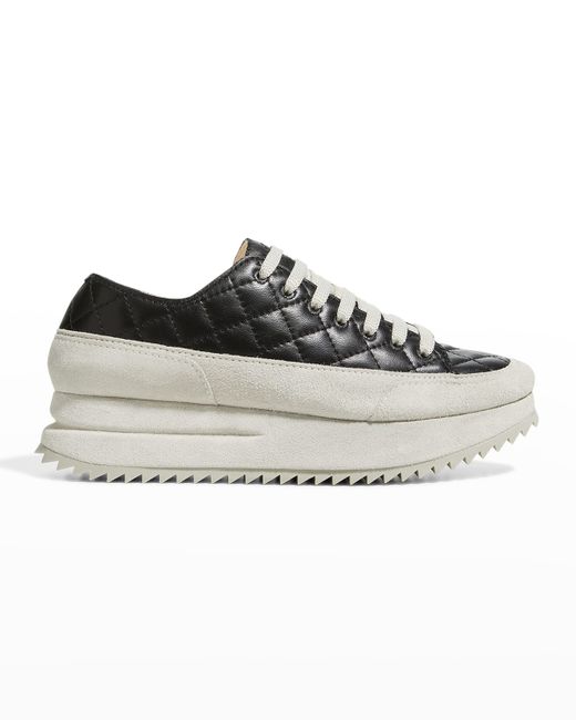 Pedro Garcia Osaka Quilted Leather Flatform Sneakers