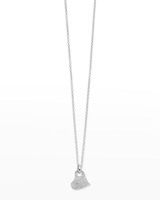 Ippolita Stardust Small Pave Heart Pendant Necklace in Sterling