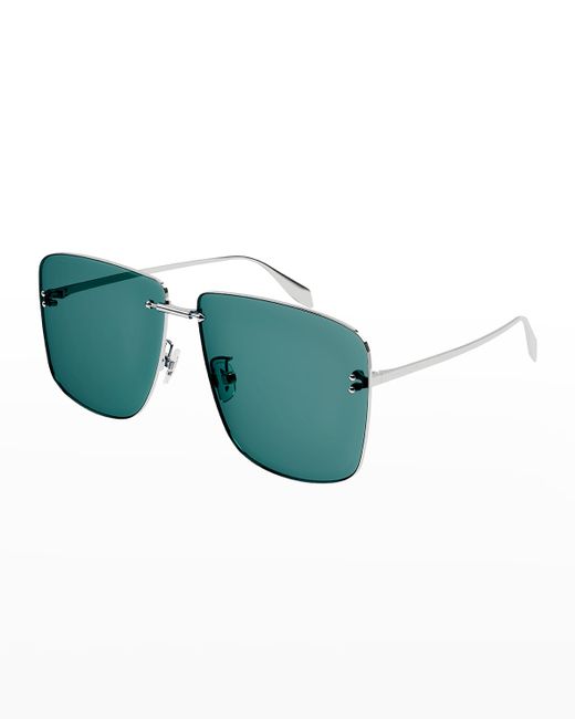 Alexander McQueen Piercing Rectangle Sunglasses