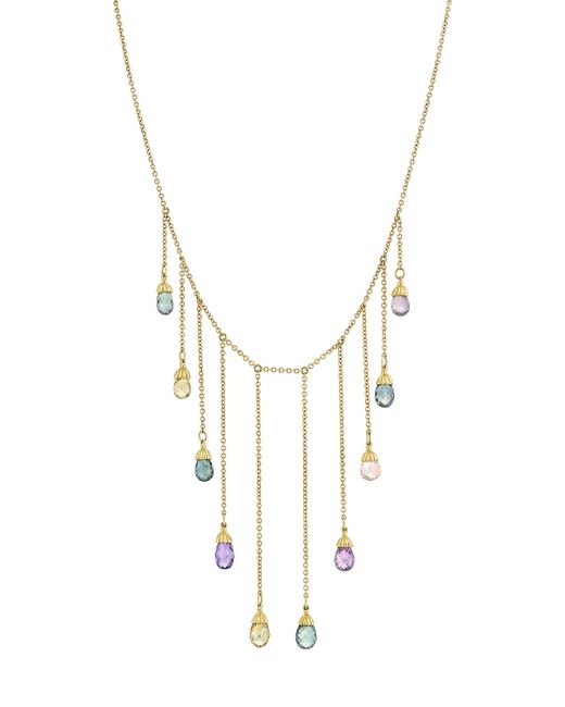 Cynthia Bach Multicolor Sapphire Briolette Necklace