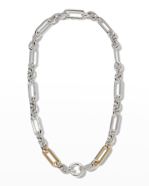 David Yurman 9.8mm Lexington Chain Necklace in and Gold 18L