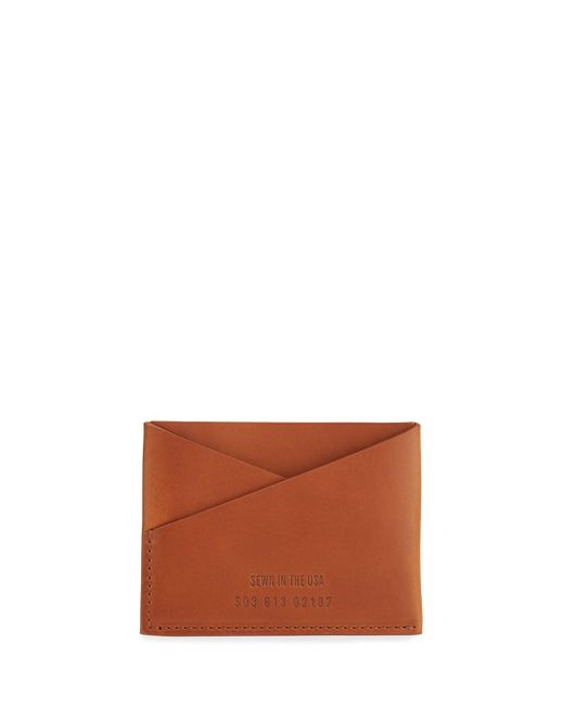 Shinola Vachetta Leather Utility Card Wallet