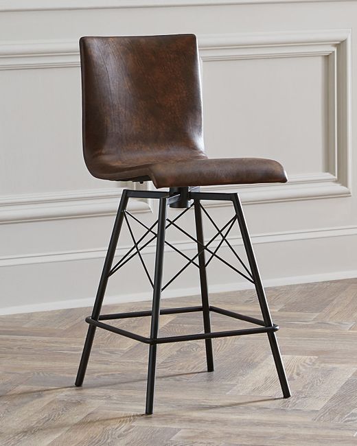 Four Hands Tiago Leather Counter Stool