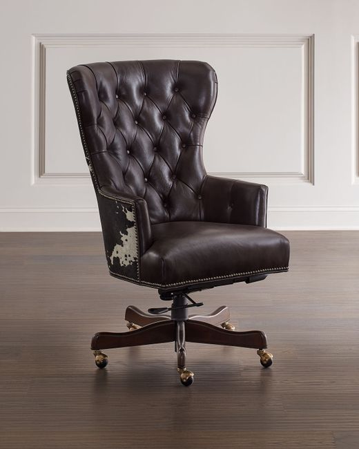 Hooker Furniture Hair on Hide Executive Swivel Office Chair