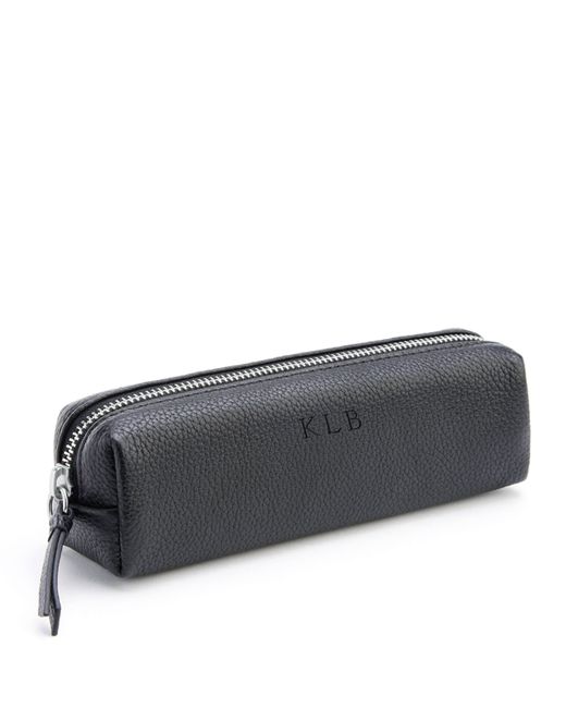 ROYCE New York Pebbled Leather Pencil Case