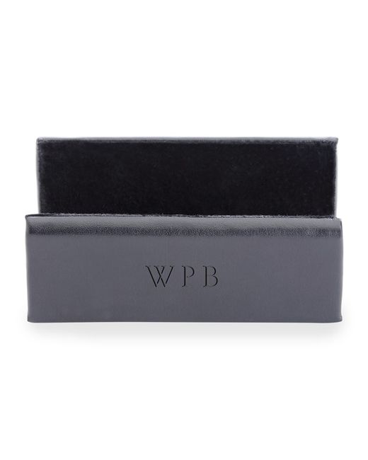 ROYCE New York Personalized Leather Business Card Display Holder