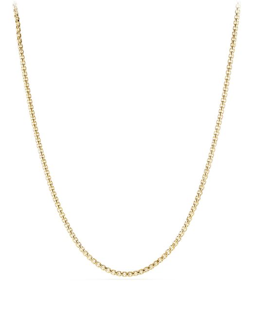 David Yurman Medium Box Chain Necklace in 18k 26