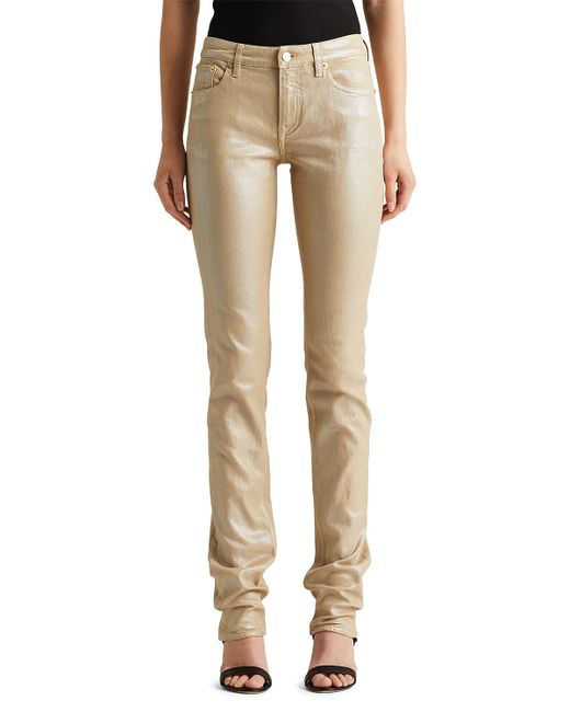 Ralph Lauren Collection Pearlescent Foil Skinny Jeans