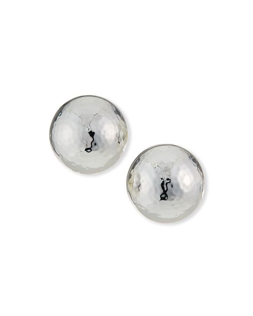 NEST Jewelry Hammered Dome Clip On Earrings