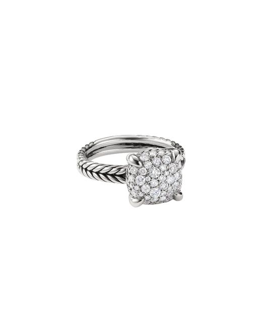 David Yurman 11mm Chatelaine Diamond Mosaic Ring