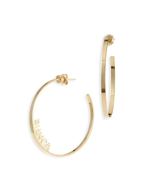 Jennifer Zeuner Ciara Personalized Hoop Earrings
