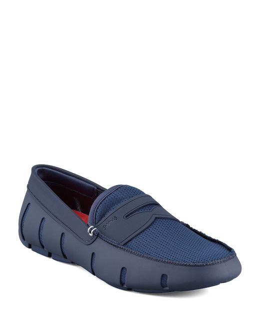 Swims Mesh and Rubber Penny Loafer