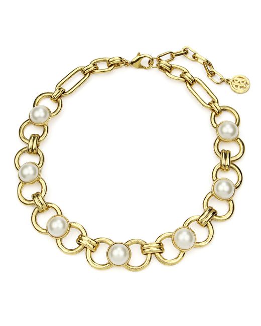 Ben-Amun Short Pearly Chain Necklace