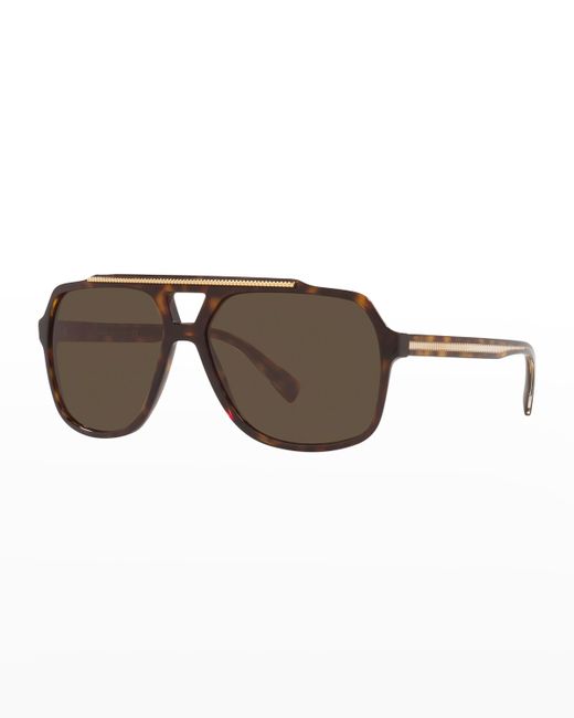 Dolce & Gabbana Aviator Acetate Sunglasses