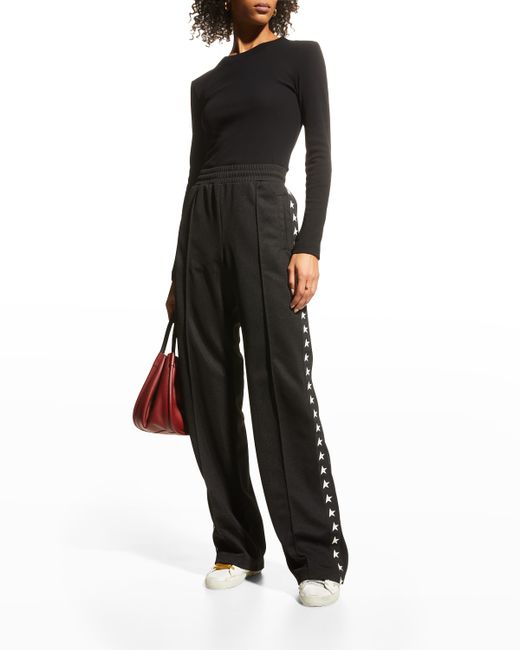 Golden Goose Star Collection Wide-Leg Track Pants