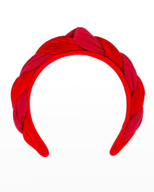 Alexandre de Paris Twisted Knot Velvet Headband