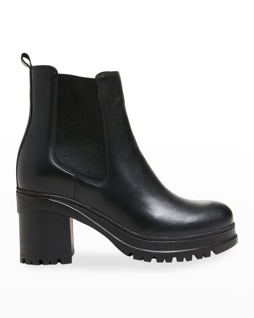 La Canadienne Paxton Leather Lug-Sole Chelsea Booties
