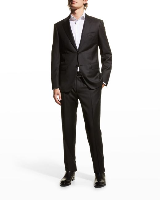 Canali Solid Wool Two-Piece Suit