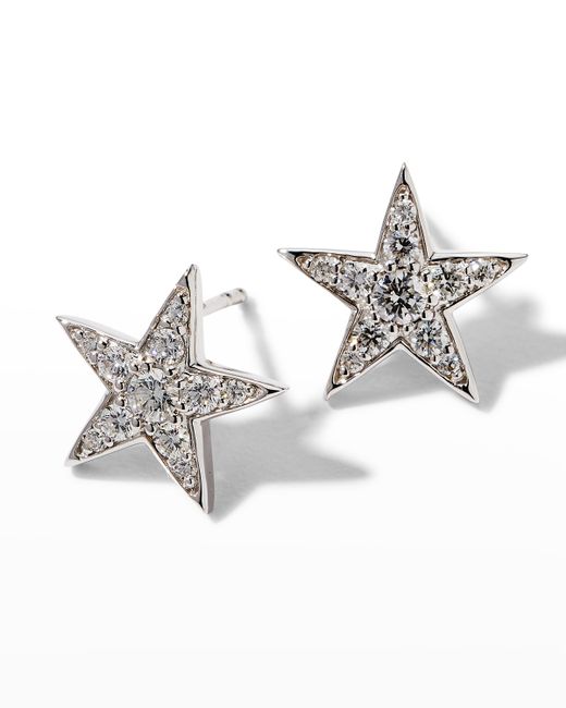 Roberto Coin 18K Gold Diamond Star Earrings