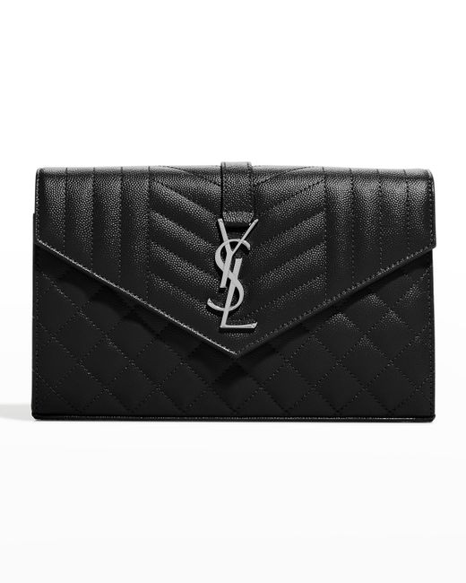 Saint Laurent YSL Quilted Wallet on Chain