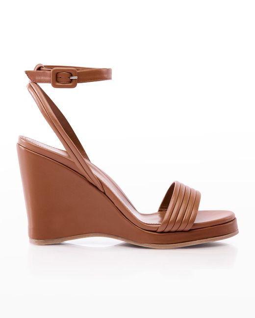Marion Parke Logan Napa Ankle-Strap Wedge Sandals