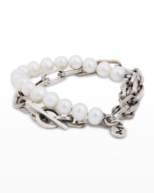 M Cohen Chain Double-Wrap Bracelet