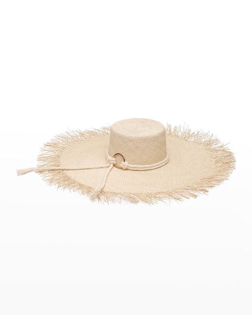 Eugenia Kim Valentina Wide-Brim Straw Sun Hat