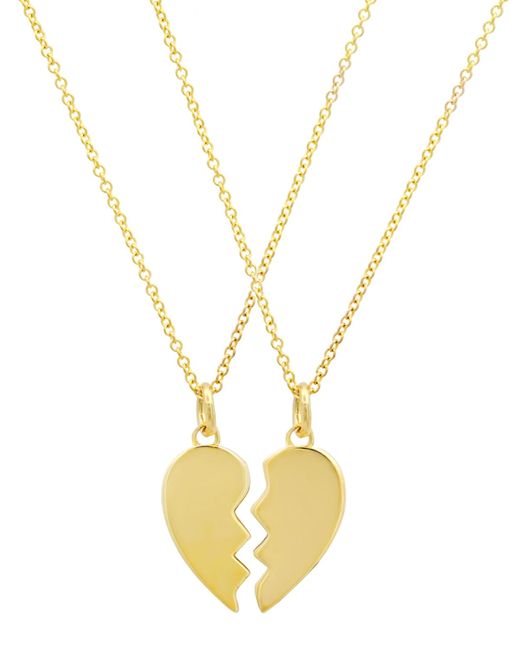 Jennifer Meyer Mini Piece of My Heart Necklaces Set 2