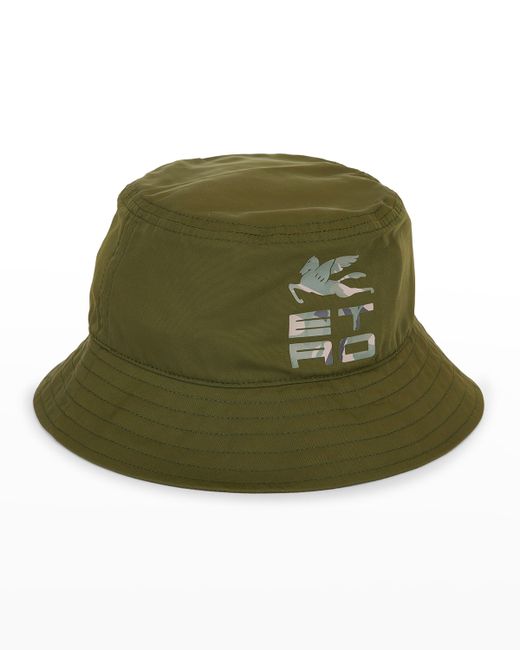 Etro Camo-Logo Bucket Hat