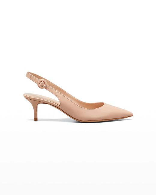 Gianvito Rossi 55mm Leather Slingback Pumps