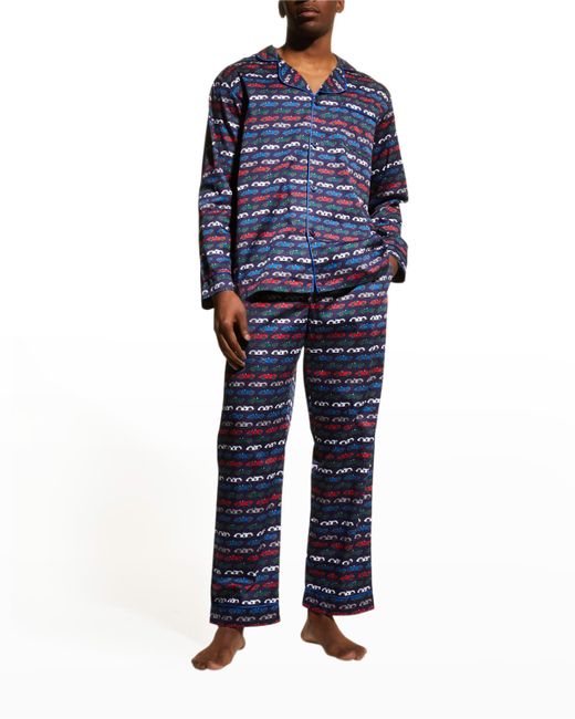 Bedhead Pajamas Race Car Stripe Classic Pajama Set