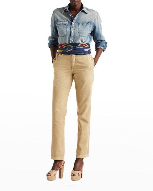 Ralph Lauren Collection Tamia Button-Down Chambray Shirt