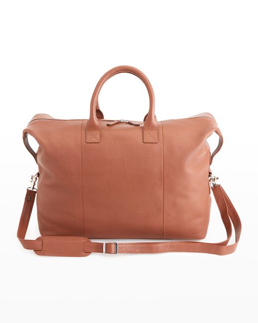 ROYCE New York Personalized Medium Executive Leather Duffel Bag